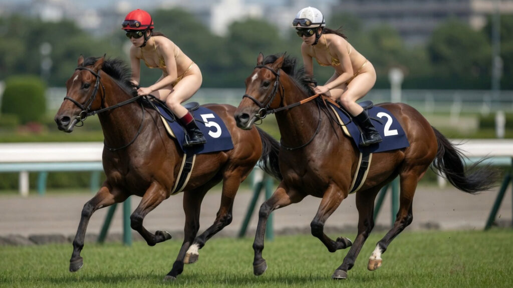 金色ビキニ娘の夢、競馬場を駆ける③