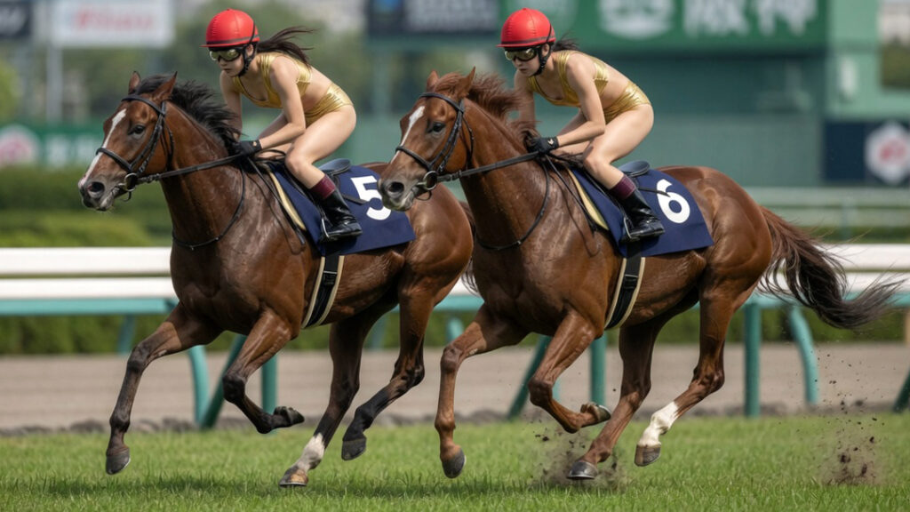 金色ビキニ娘の夢、競馬場を駆ける④