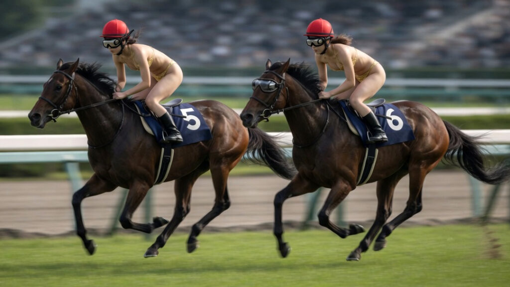 金色ビキニ娘の夢、競馬場を駆ける⑥