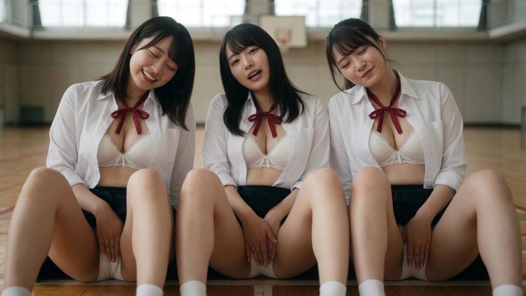 制服娘たち、手淫でイクぅぅぅ～！
