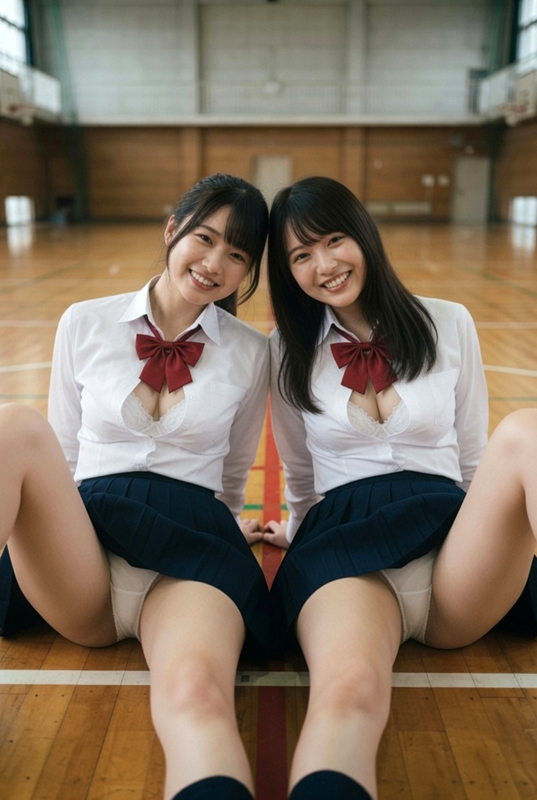 制服娘たち、手淫でイクぅぅぅ～！③